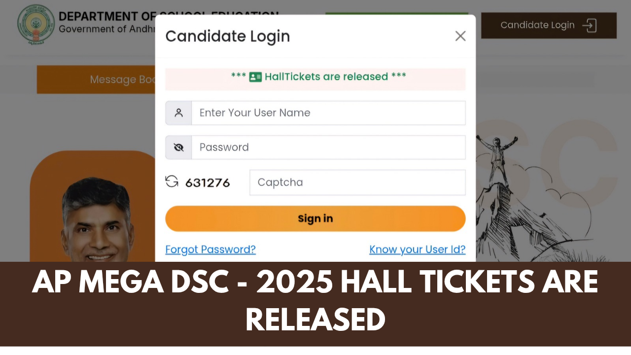 AP DSC Hall Ticket 2025: How to download, Direct link, Exam date & Instructions.